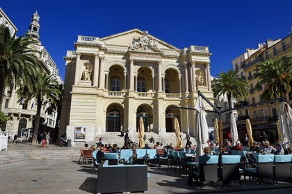 France, Var (83), Toulon, place Victor Hugo, opéra de Toulon, ancien Théâtre municipal