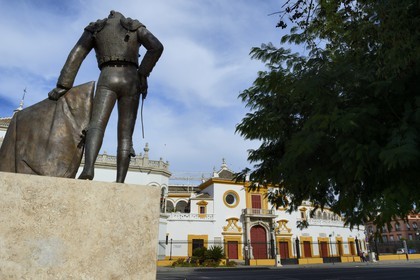 Spain, Andalusia, Seville, the Maestranza bullring (plaza de Toros)