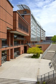 France, Rhône (69), Lyon, la Cité Internationale conçu par l'architecte Renzo Piano, le palais de congrès
