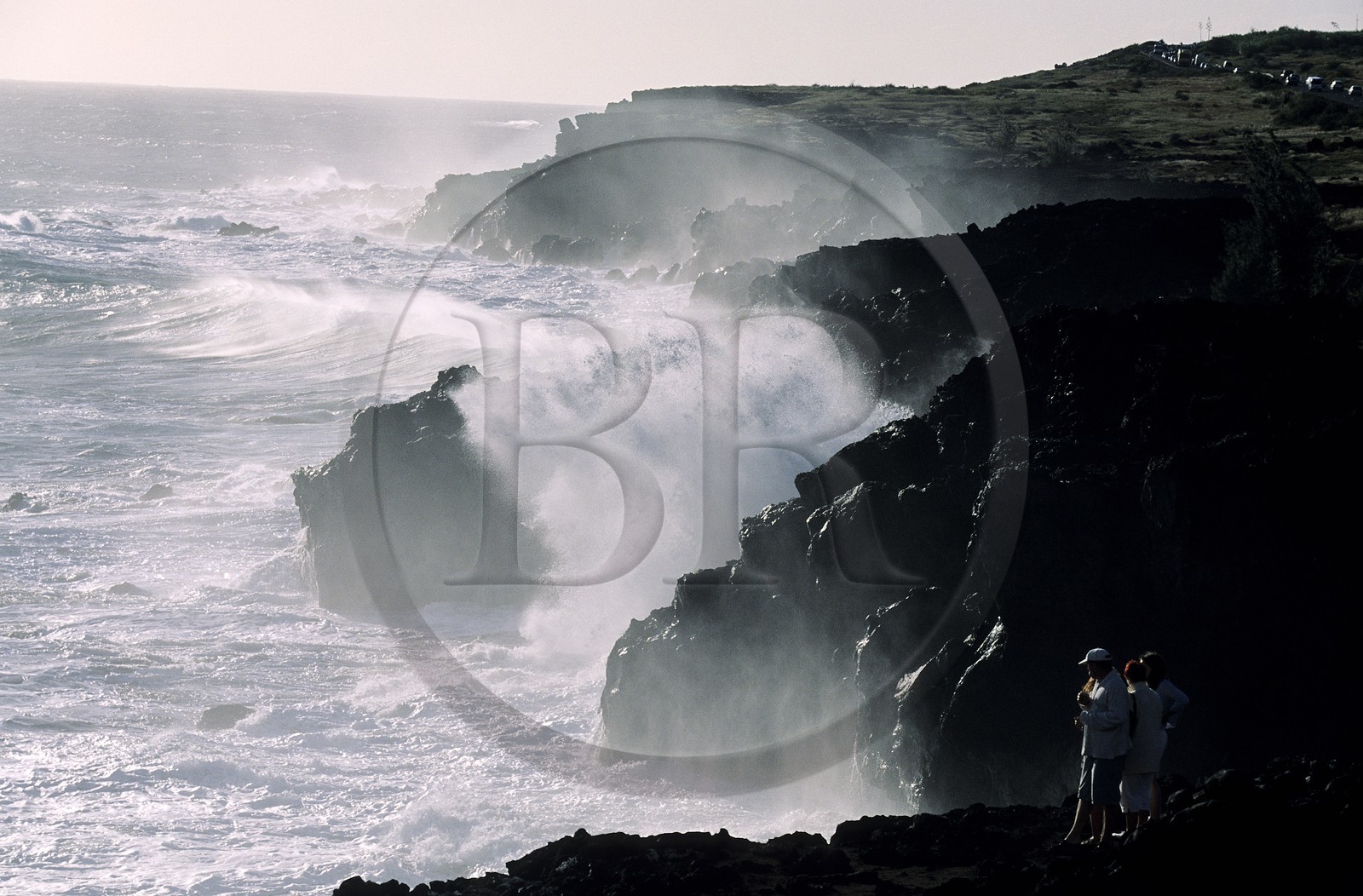 France, île de la Réunion, pointe de Bretagne (ou au sel), tempête sur la côte ouest