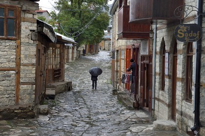 Azerbaijan, Ismailli region, Lahij (Lahic) main road