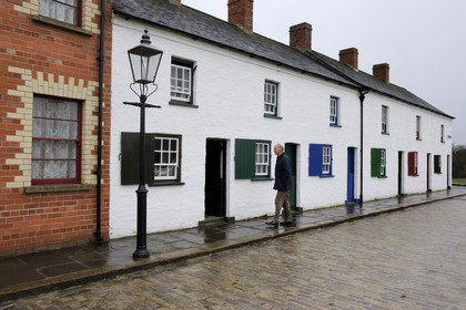 United Kingdom, Northern Ireland, Cultra near Belfast, Ulster Folk and Transport Museum, the Folk Museum houses a variety of old buildings and dwellings which have been collected from various parts of Ireland and rebuilt in the grounds of the museum