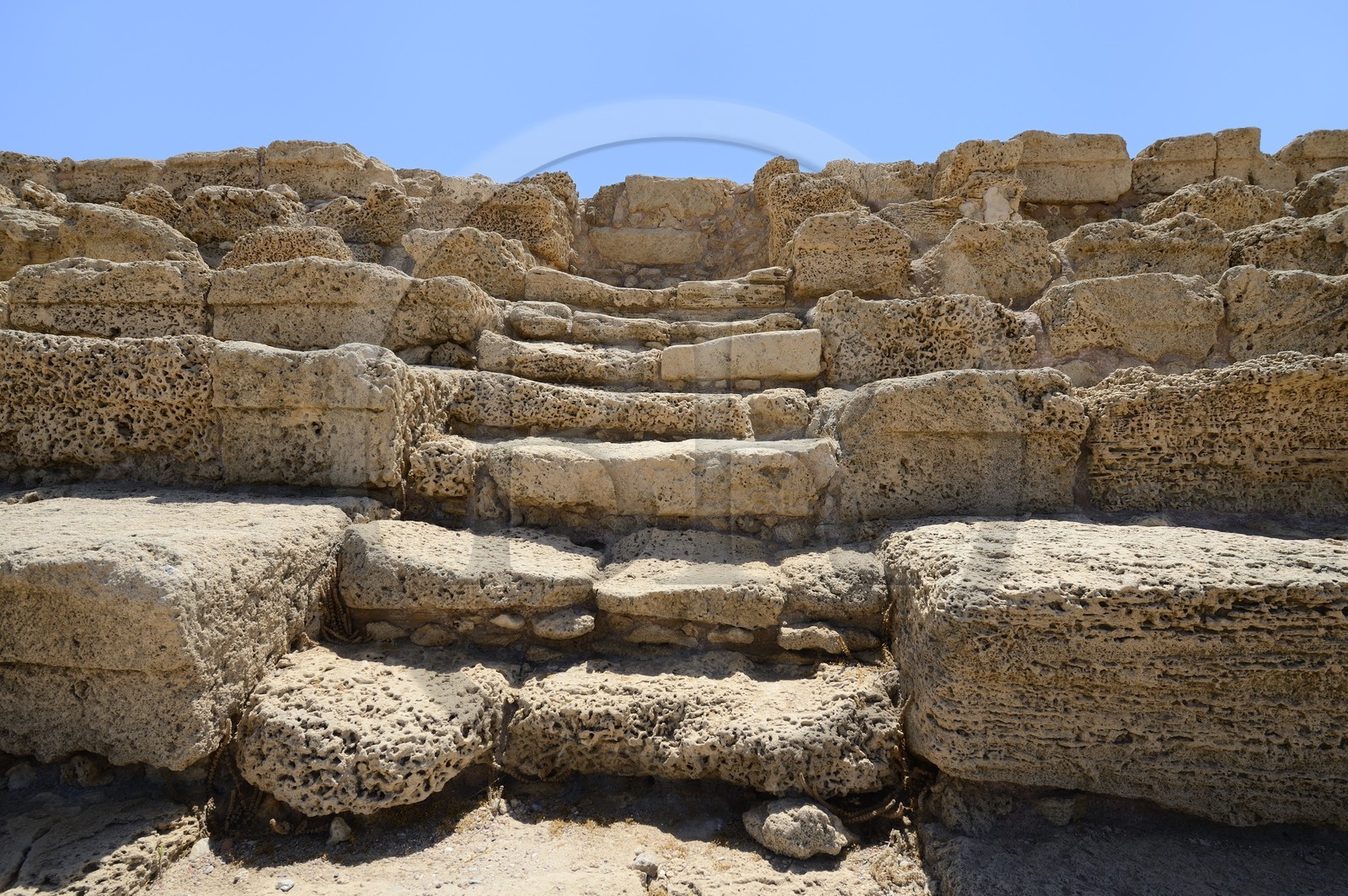 Israël, district d'Haifa, Césarée (Caesarea Maritima), ruines de Césarée, l'hippodrome romain