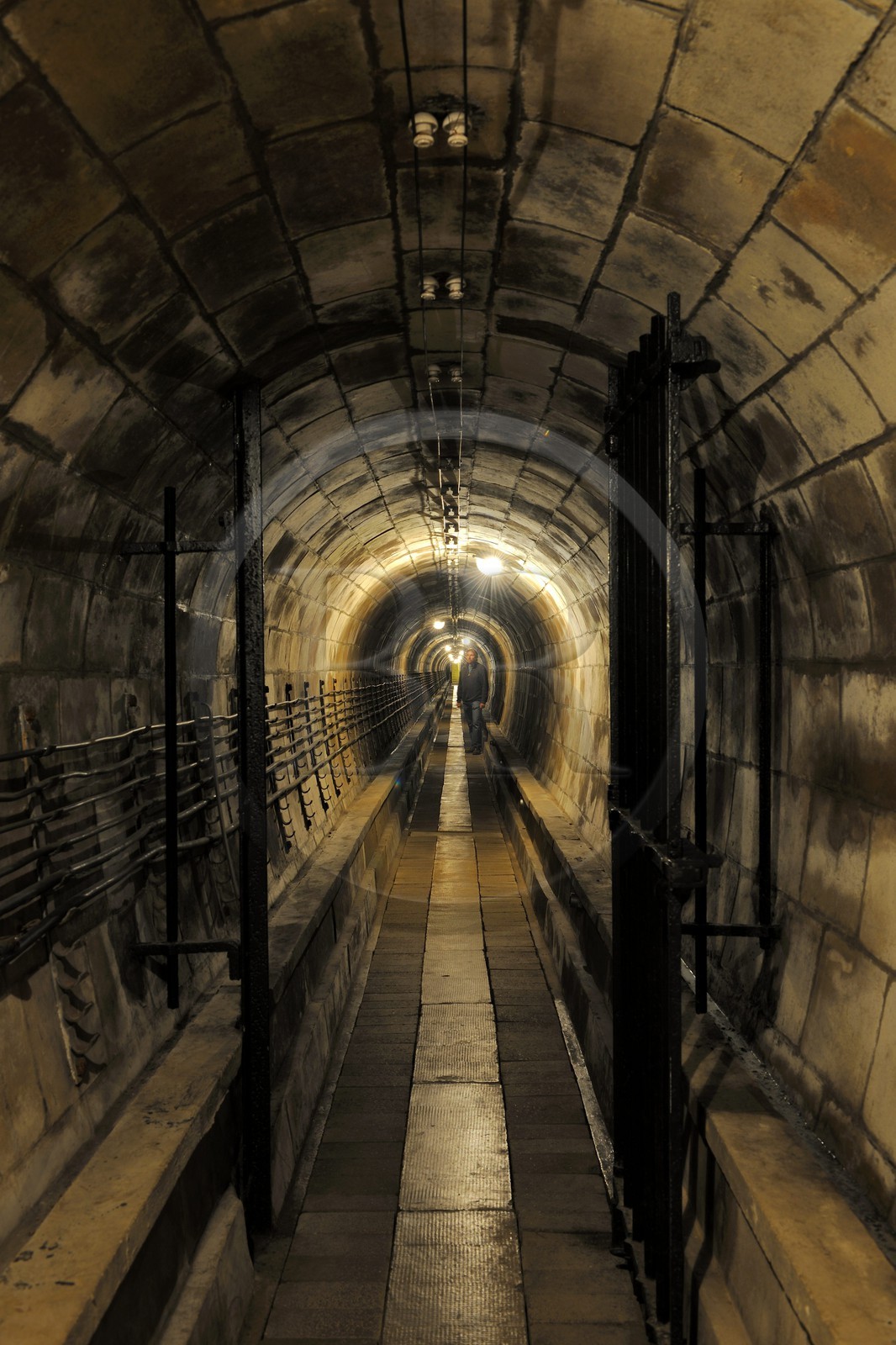 France, Bas-Rhin (67), le Fort de Mutzig, une galerie ovoïde de la Feste
