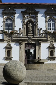 Portugal, Minho region, Guimaraes, town listed as World Heritage by UNESCO, former convent of Santa Clara and nowadays City Hall