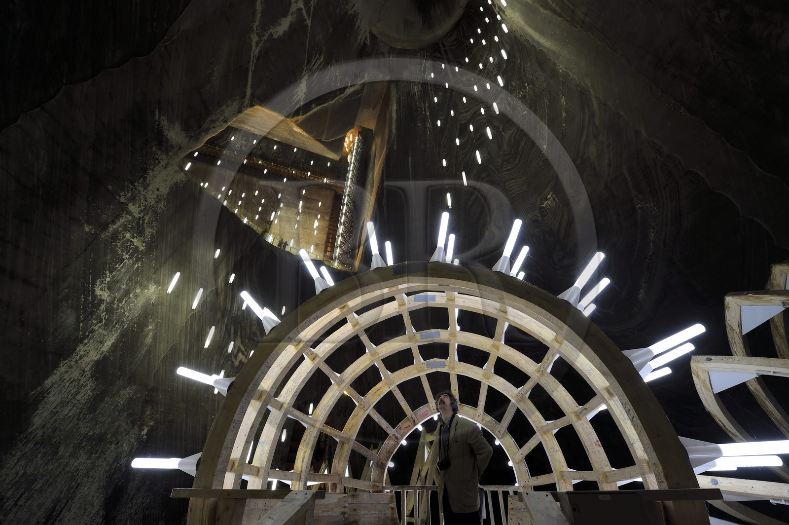 Roumanie, Transylvanie, région de Cluj, Turda, ancienne mine de sel de Turda dont l'exploitation a commencée à l'époque romaine, transformée en centre de loisirs et de santé