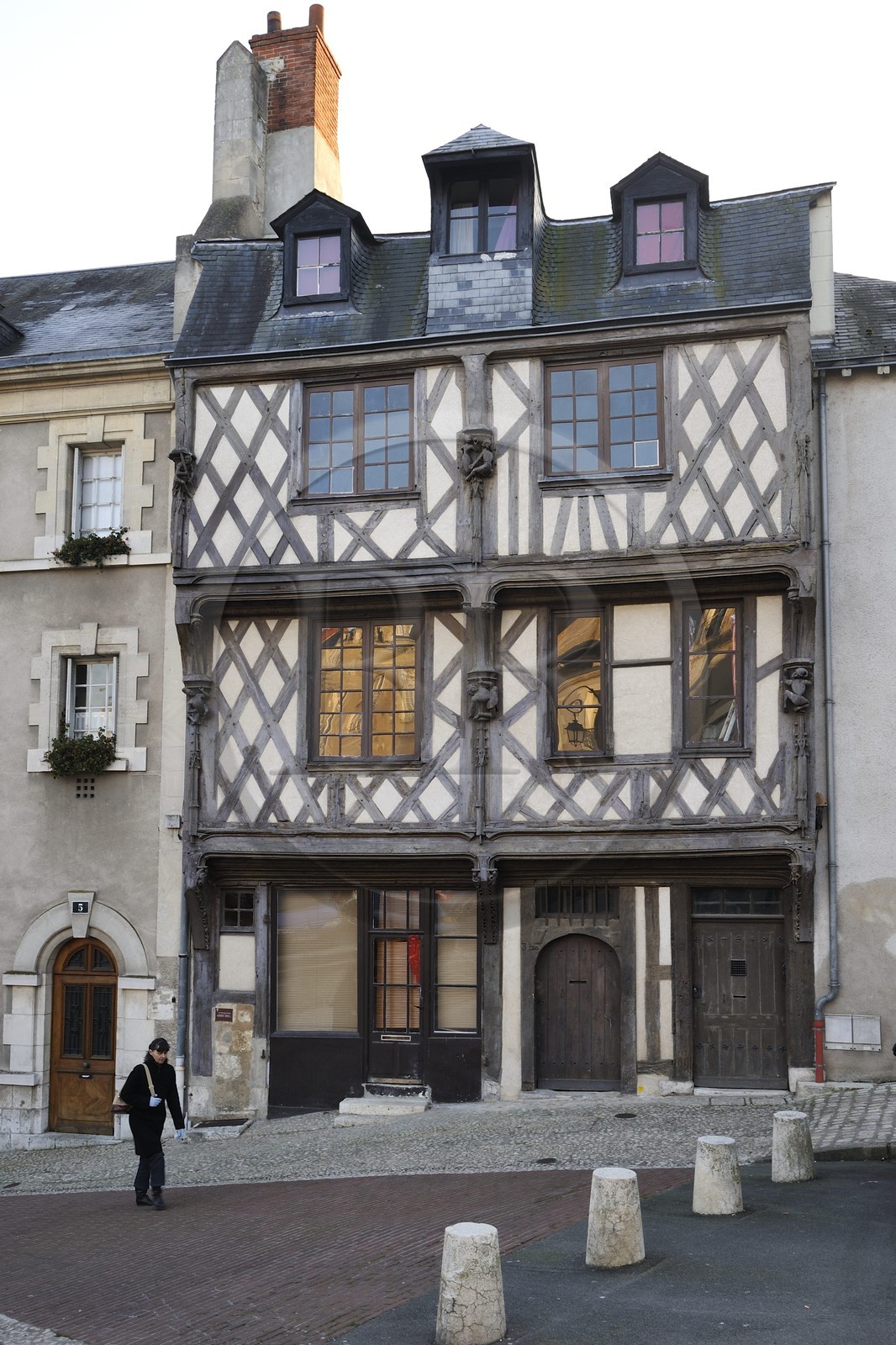 France, Loir et Cher (41), Blois, maison des acrobates du 15è siècle