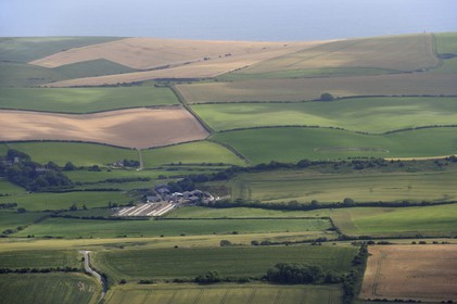United Kingdom, England, Dorset, the countryside in the region of Winfrith Newburgh (aerial view)