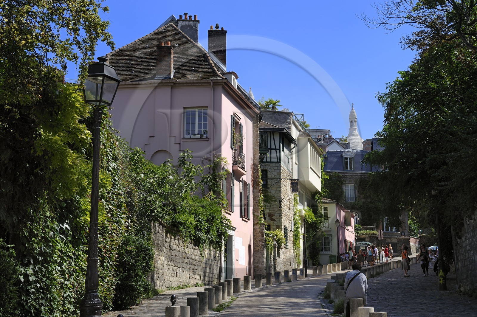 France, Paris (75), la Butte Montmartre, la rue de l'Abreuvoir