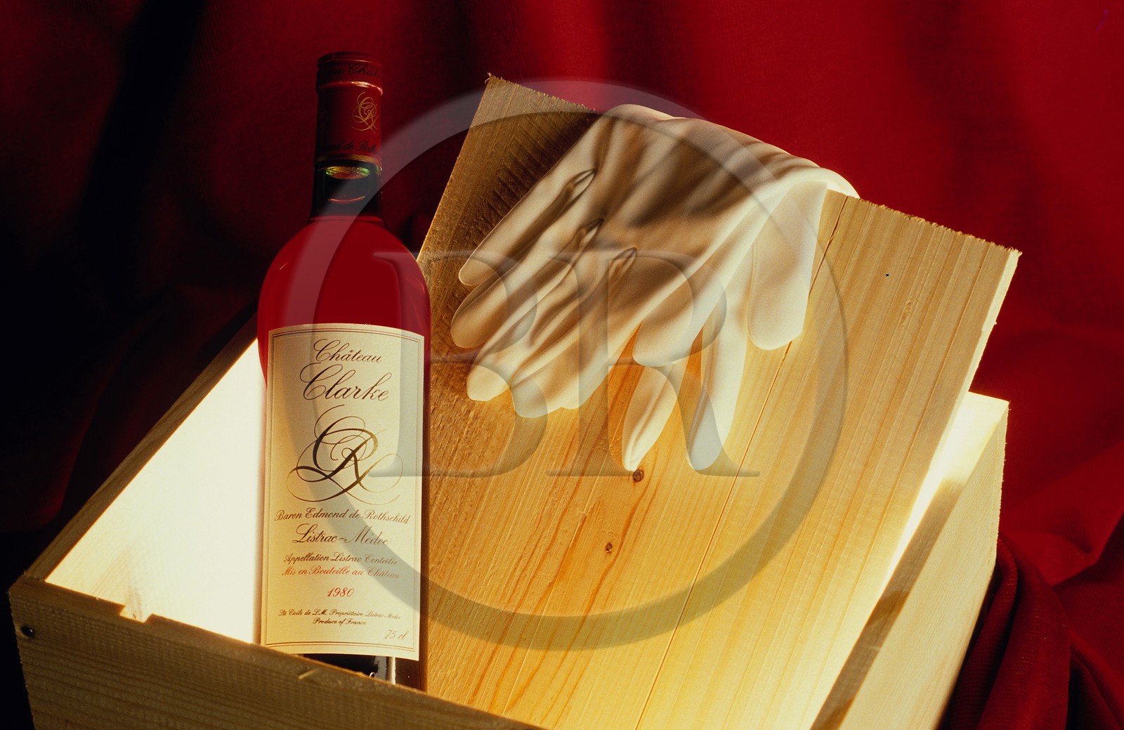 France, Gironde, wine bottle of the Medoc