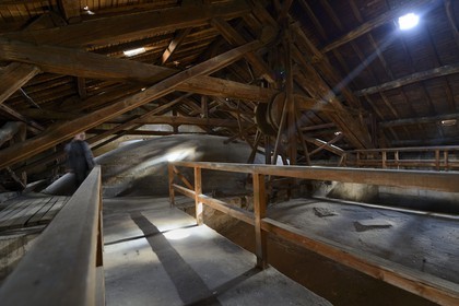France, Paris (75), le Panthéon, le sommet des dômes sous la charpente