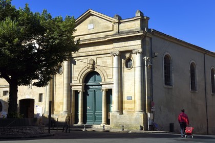 France, Dordogne (24), Périgord Pourpre, Bergerac, le Grand Temple protestant place du Docteur Cayla