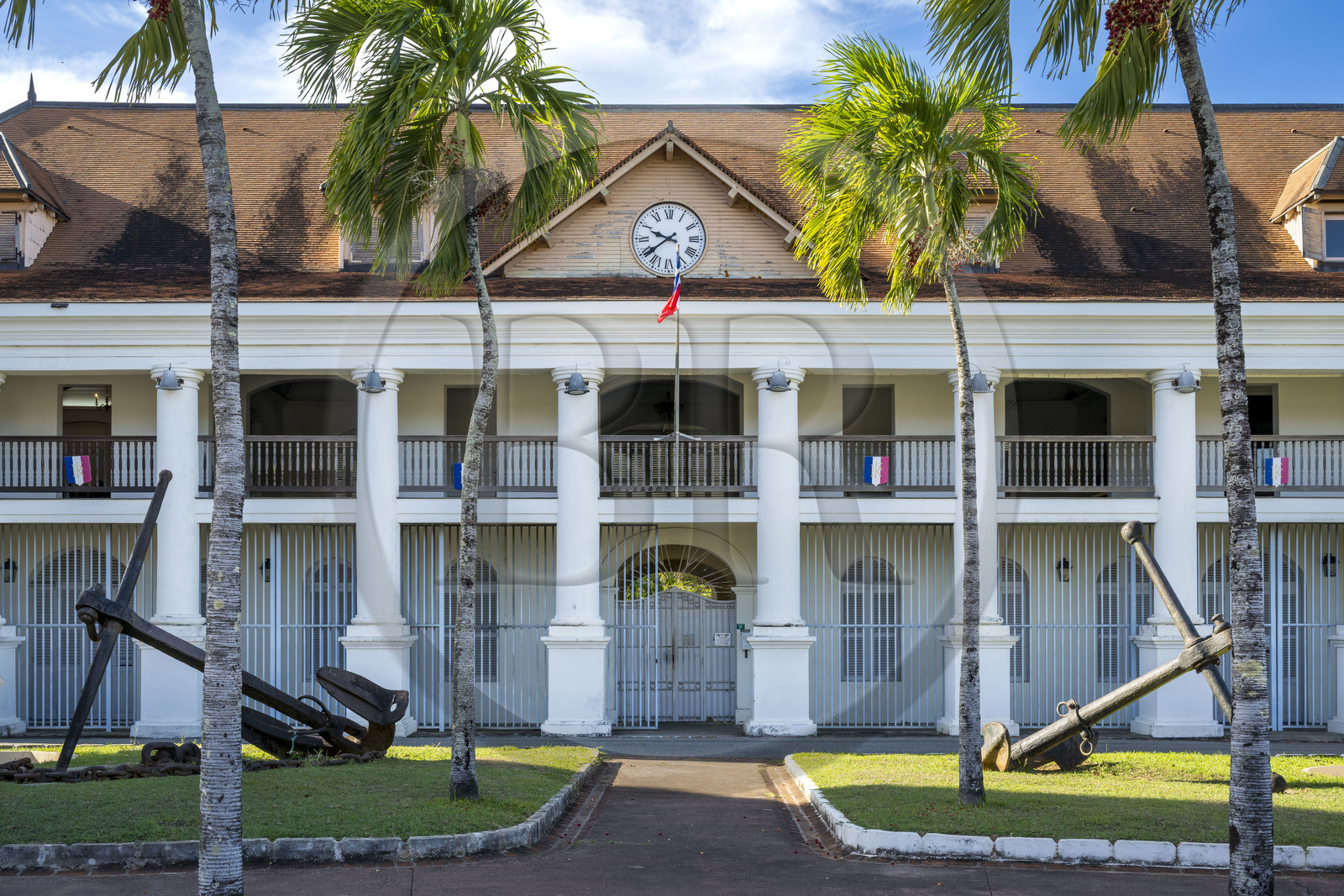 France, Guyane, Cayenne, place de Grenoble, Hotel de préfecture de la Guyane