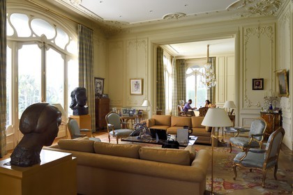France, Alpes-Maritimes (06), Cannes, la villa La Californie où vécu Pablo Picasso, aujourd'hui renommé le Pavillon de Flore par Marina Picasso, le salon qui était autrefois l'atelier