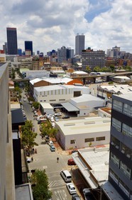 Afrique du Sud, province de Gauteng, Johannesburg, CBD (Central Business District), quartier de Maboneng autour de Fox street