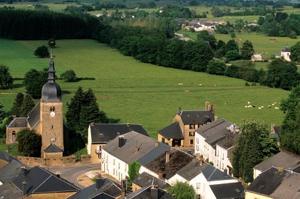 Belgique, Wallonie, province du Luxembourg, vallée de la Semois, village de Chassepierre
