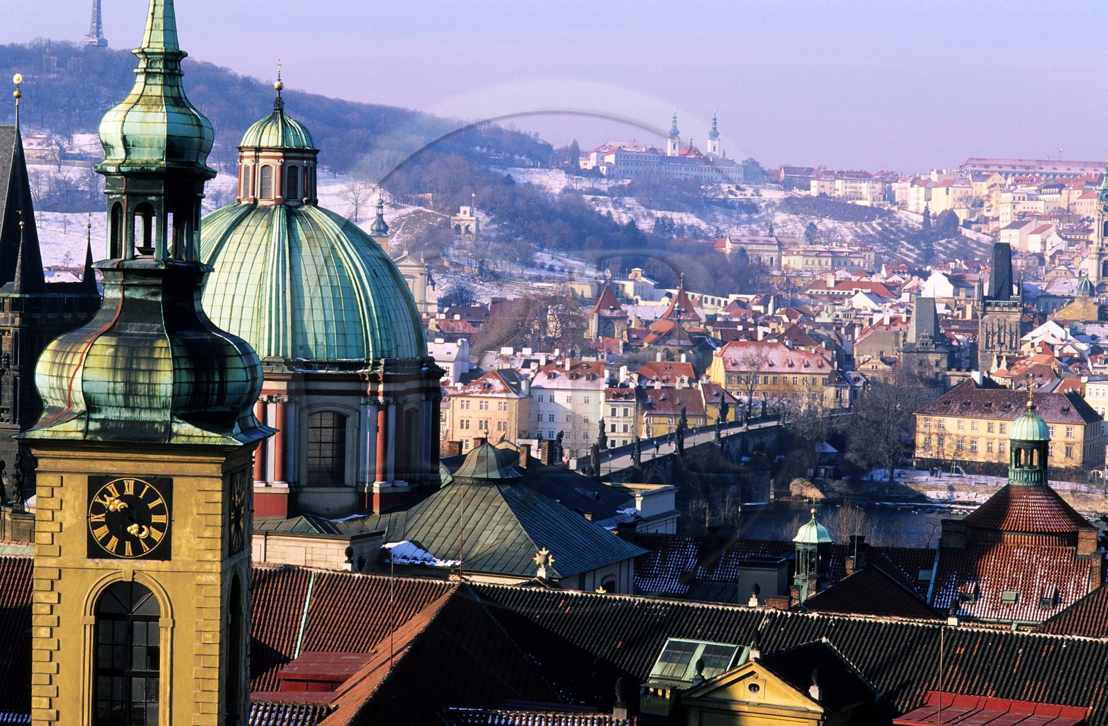 République Tchèque, Prague, le clementinum, le Pont Charles et le monastère de Strahov