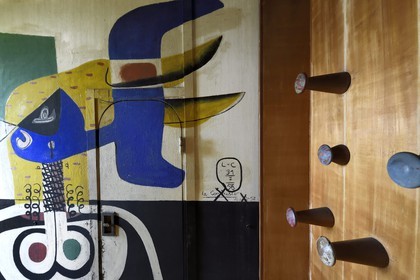 France, Alpes-Maritimes (06), Roquebrune-Cap-Martin, Cap Martin, cabanon Le Corbusier de 1952 (Demande d'autorisation nécessaire avant publication)