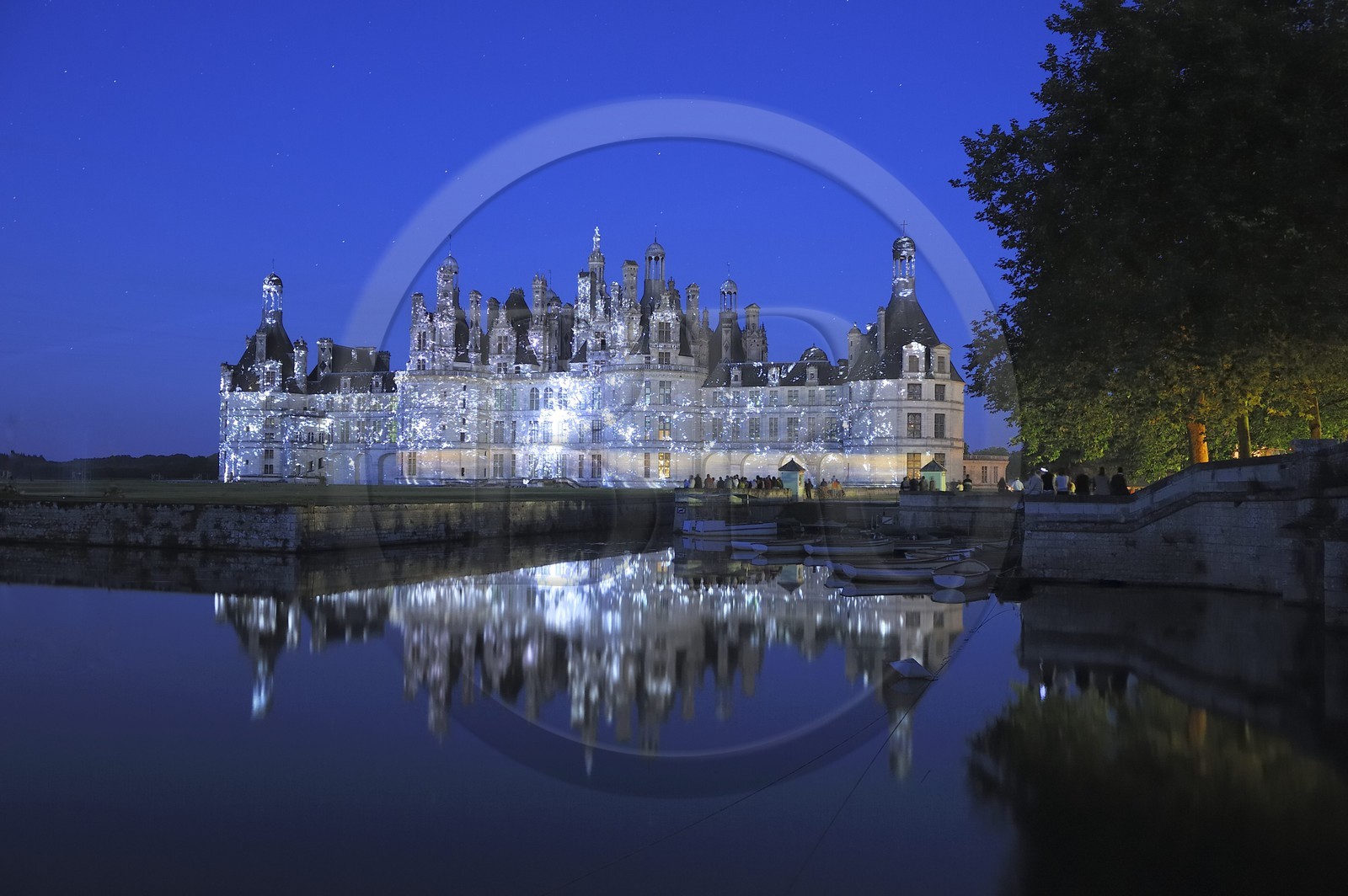 France, Loir et Cher (41), Vallée de la Loire classée Patrimoine Mondial de l' UNESCO, château de Chambord, son et lumière