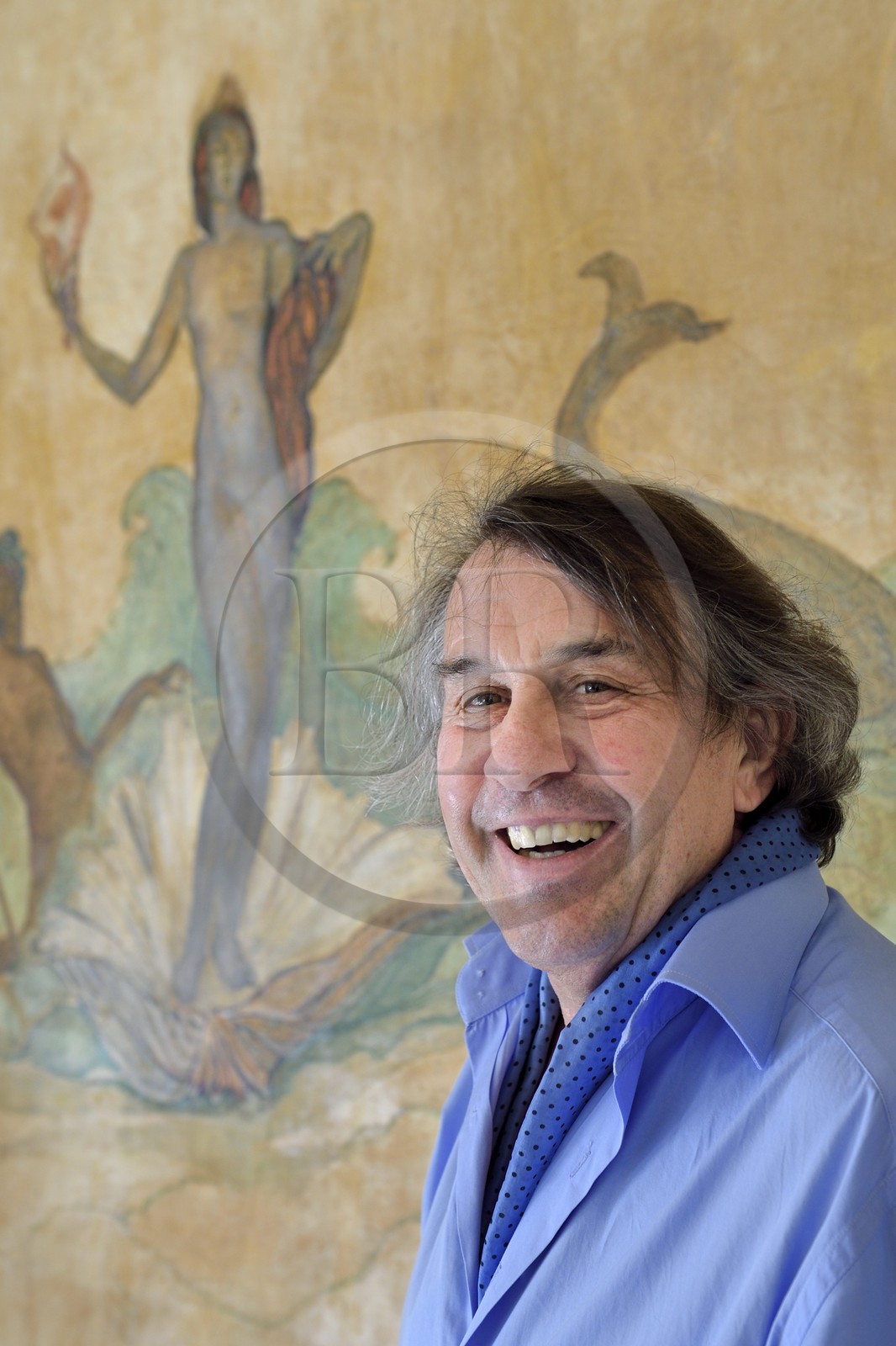 France, Alpes-Maritimes (06), Cannes, fresques de la salle à manger dans la villa Domergue, Frédéric Ballester