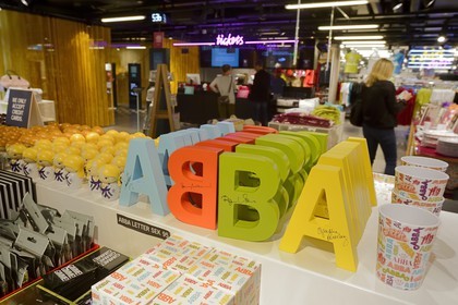 Sweden, Stockholm, ABBA The Museum, the souvenir shop