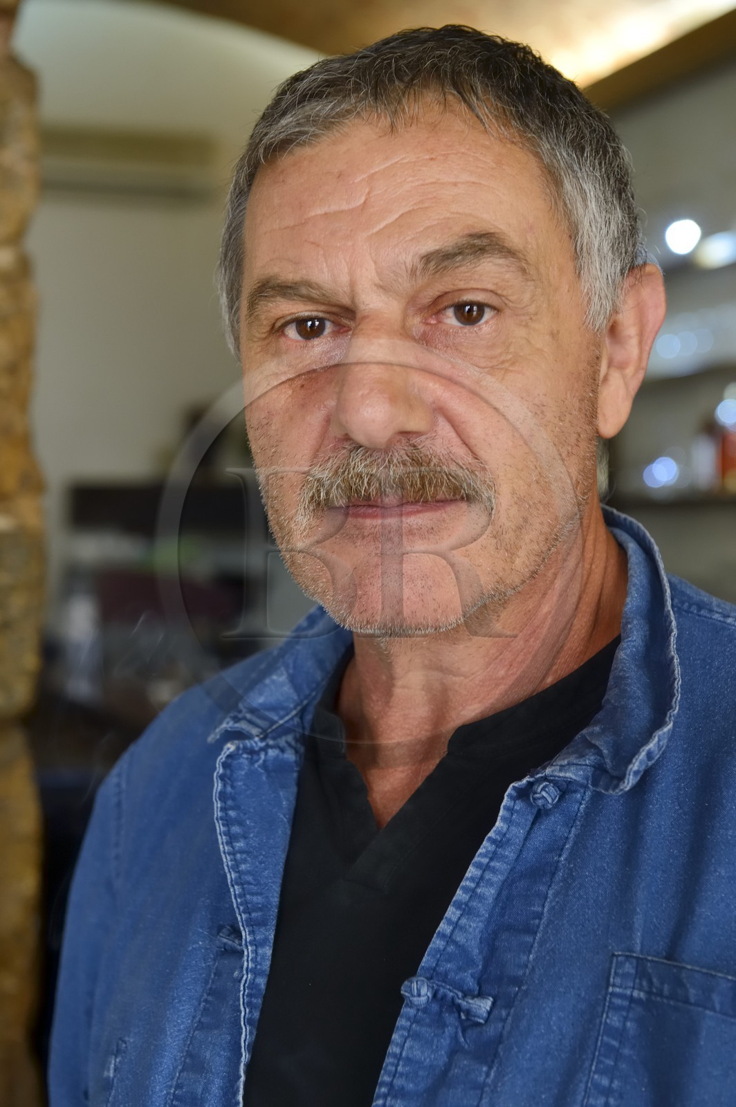 France, Corse-du-Sud (2A), Ajaccio, Jose patron du restaurant traditionnel Bel Messere Ustaria