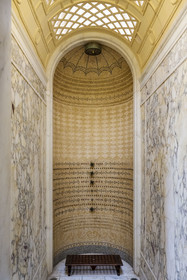 France, Alpes-Maritimes (06),  France, Alpes Maritimes (06), Beaulieu sur Mer, villa Kerylos de style neo-grec construite en 1908 par architecte Emmanuel Pontremoli, douche très moderne pour le début du XXème siècle