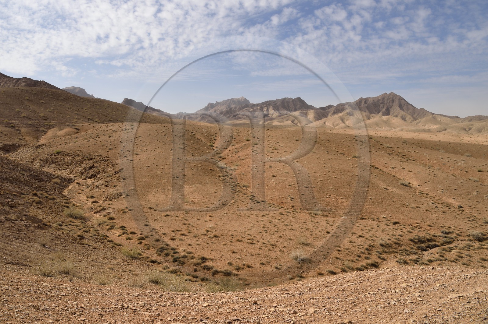 Iran, Province d'Ispahan, désert du Dasht-e Kavir, le désert vers l'oasis d'Arousan dans la région de Khur et Biabanak