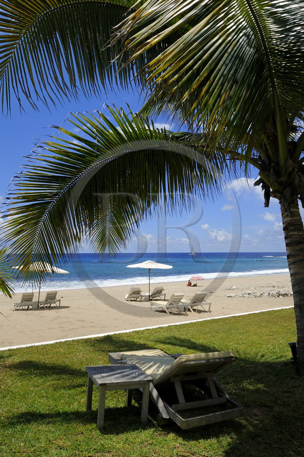 France, île de la Réunion, la Côte Ouest, commune de Saint Gilles les Bains, plage de Boucan Canot, l'hôtel de luxe Le Saint Alexis