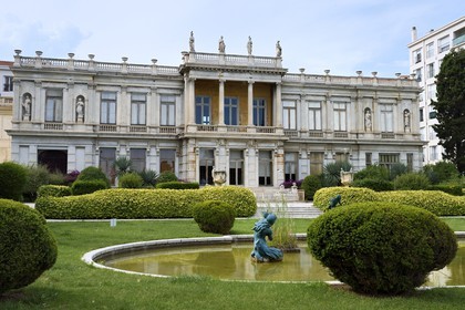 France, Alpes-Maritimes (06), Nice, colline de Fabron, la Villa des Palmiers appelé par la suite Palais de Marbre qui abrite aujourd'hui les archives municipales