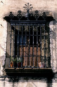 Spain, Estremadura, Plasencia, a typical window