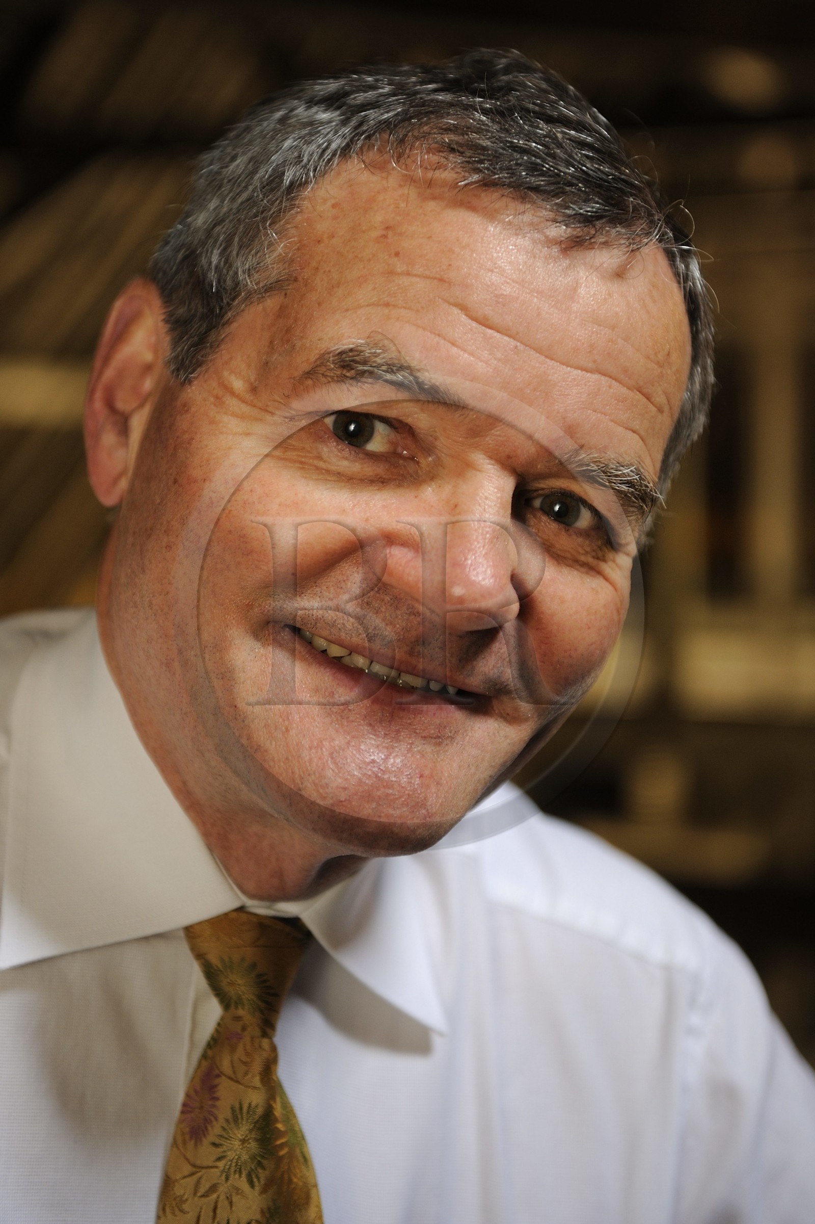 France, Côte-d'Or (21), le Château du Clos-de-Vougeot (vignoble des Côtes de Nuit), son dirigeant Claude Carlier