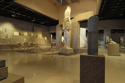 Egypt, Upper Egypt, Nubia, Nile Valley, Aswan, Nubia Museum, Ramesses II statue