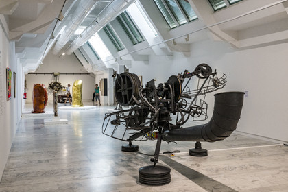 France, Bouches-du-Rhône (13), Marseille, le MAC (musée d'Art Contemporain), rénové en 2023,  Rotozaza I (1967), oeuvre de Jean Tinguely