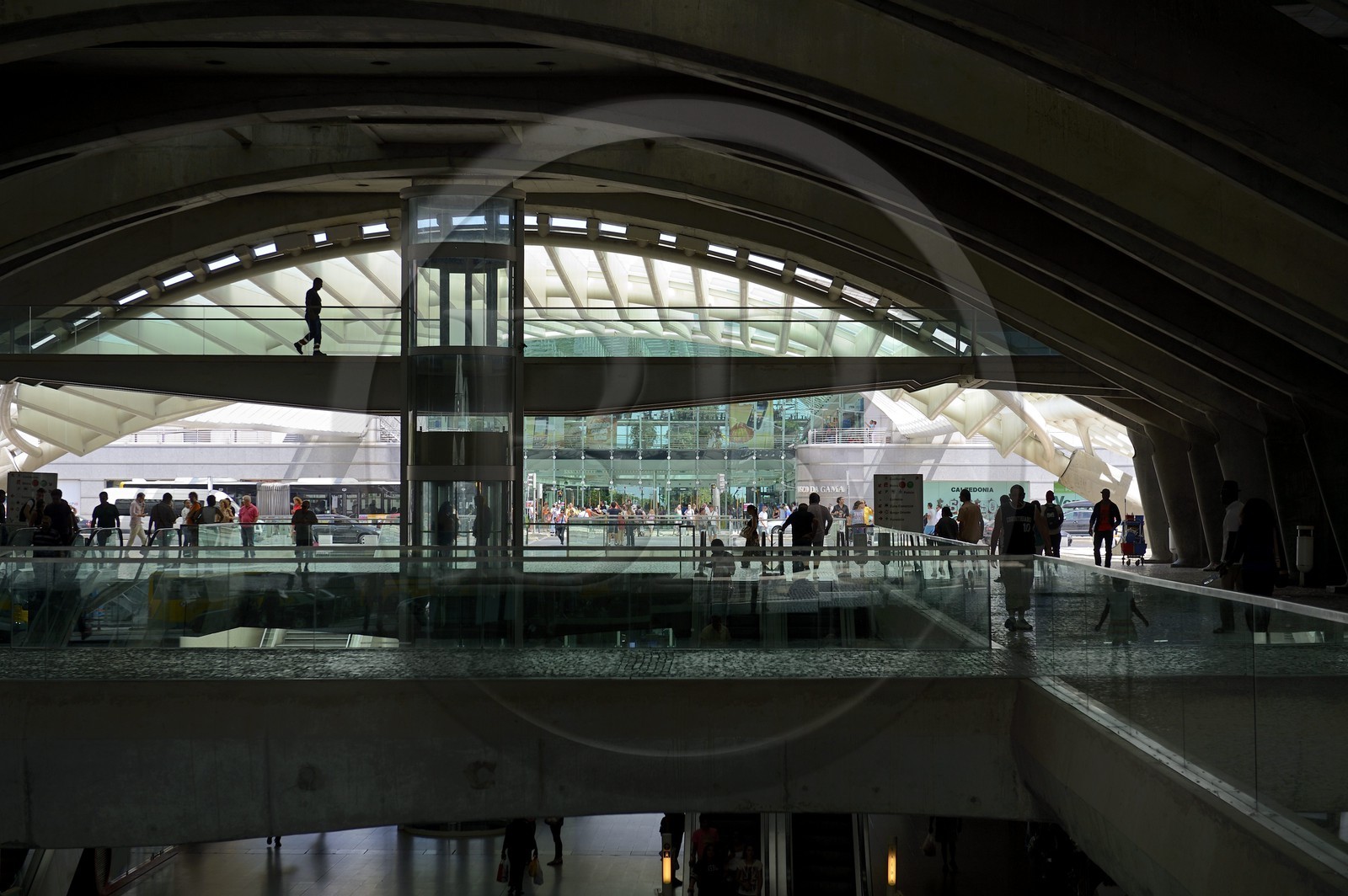 Portugal, Lisbonne, Parque das Nações (Parc des nations) construit pour l'exposition universelle de 1998, Gare do Oriente (gare de l’Orient)