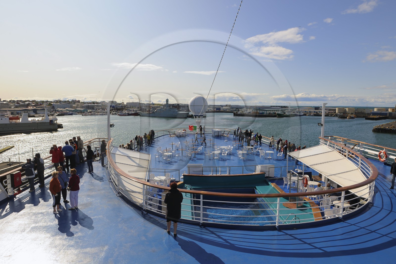 Islande, Reykjavik, le bateau de croisière Princess Danaé au port