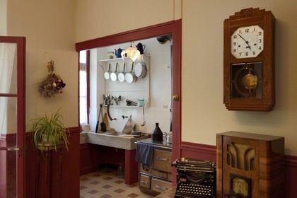 France, Rhône (69), Lyon, le musée urbain Tony-Garnier dans le quartier populaire des États-Unis, appartement-musée des années 1930