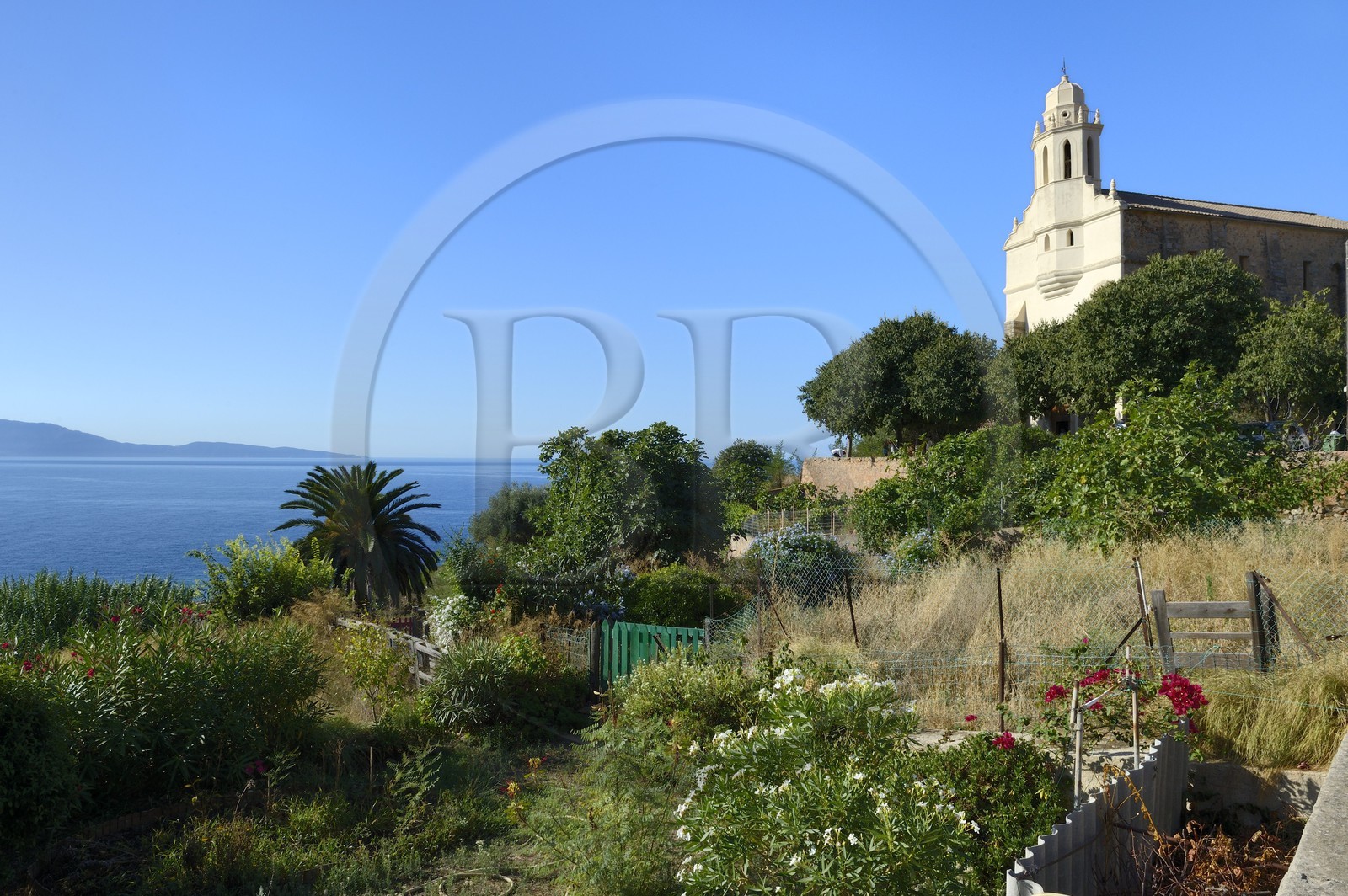 France, Corse-du-Sud (2A), Cargèse, église Saint Spyridon grecque catholique de rite oriental édifiée entre 1852 à 1870