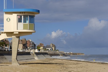 France, Calvados (14), Cote de Nacre, plage de Lion-sur-Mer