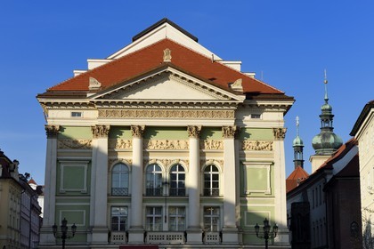 République Tchèque, Prague, centre historique classé Patrimoine Mondial de l' UNESCO, quartier de Stare Mesto, théatre des Etats où Mozart joua la 1ère de Don Giovanni
