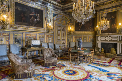 France, Seine-et-Marne (77), Fontainebleau, chateau de Fontainebleau, classé Patrimoine Mondial par l'UNESCO, Salon Louis XIII