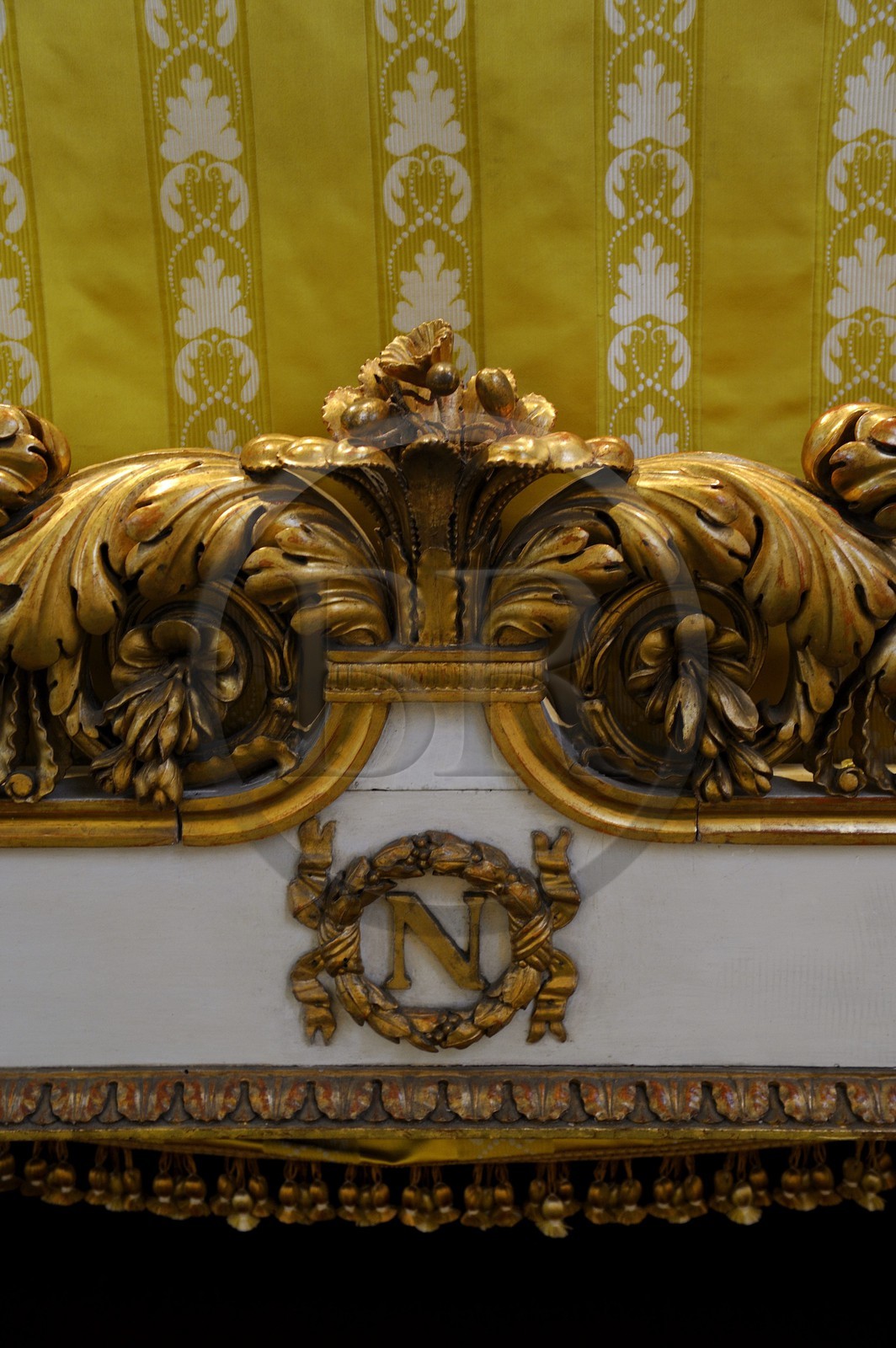 Italy, Tuscany, Elba Island, Portoferraio, Napoleon 1st home in the Palazzina dei Mulini, the bed of the Emperor