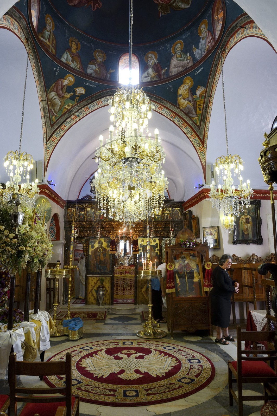 Grèce, Les Cyclades, mer Égée, île de Mykonos, Chora (Mykonos town), église Aghia Kiriaki (Saint Kiriaki)