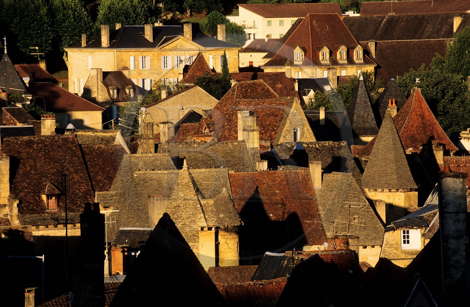 France, Dordogne, roofs of Sarlat la Caneda