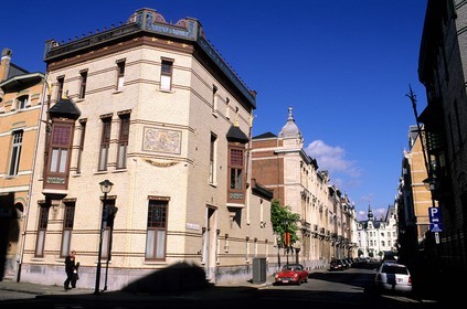 Belgium, Flanders, Antwerp (Antwerpen), one of four houses called the 4 seasons in the Zurenborg district