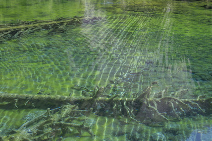 France, Hautes Alpes (05), Névache, la Vallée Étroite à la frontière italienne, le lac Vert (alt. 1834 m)