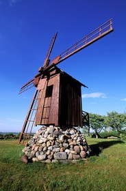 Estonia (Baltic state s), Saaremaa Island, Sorve Peninsula, Windmill in Jamajala Village