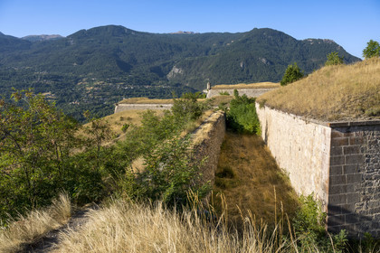 France, Hautes Alpes (05), Mont-Dauphin, citadelle édifiée par Vauban, classée Patrimoine Mondial de l'UNESCO