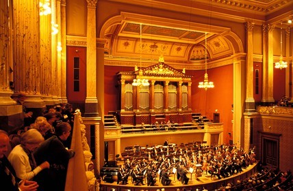 République Tchèque, Prague, Rudolfinum, salle de concert néo-Renaissance abritant l'orchestre philharmonique tchèque