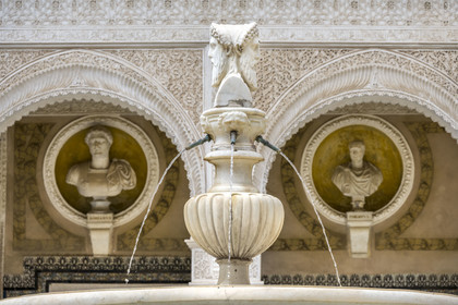 Espagne, Andalousie, Séville, la Casa de Pilatos (la maison de Pilate), palais de style mudéjar, le patio principal